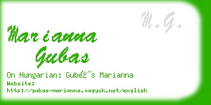 marianna gubas business card